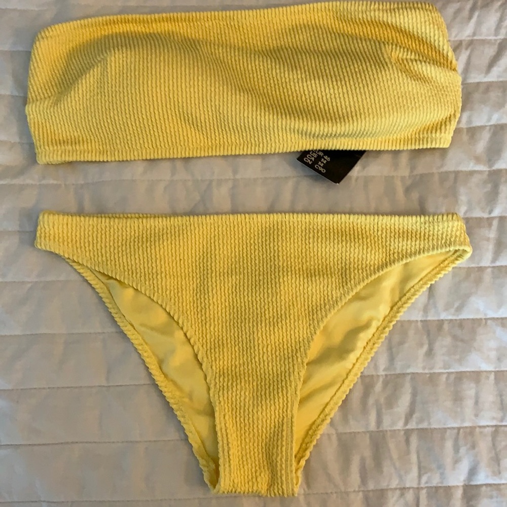 Brand new H&M Canary yellow bathing suit